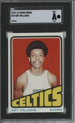 1972 Topps #19 Art Williams 9 card progressive proof.